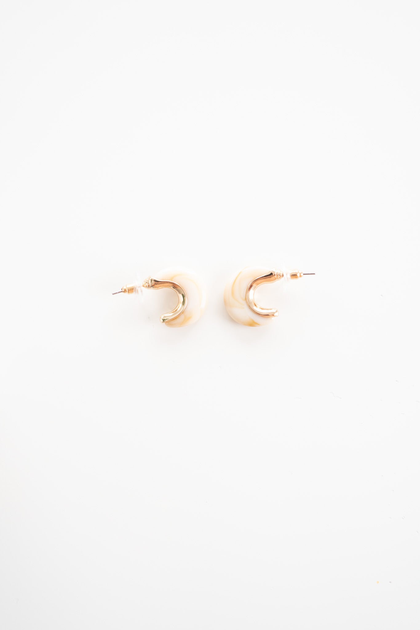 Maryann Ivory and Gold Earrings