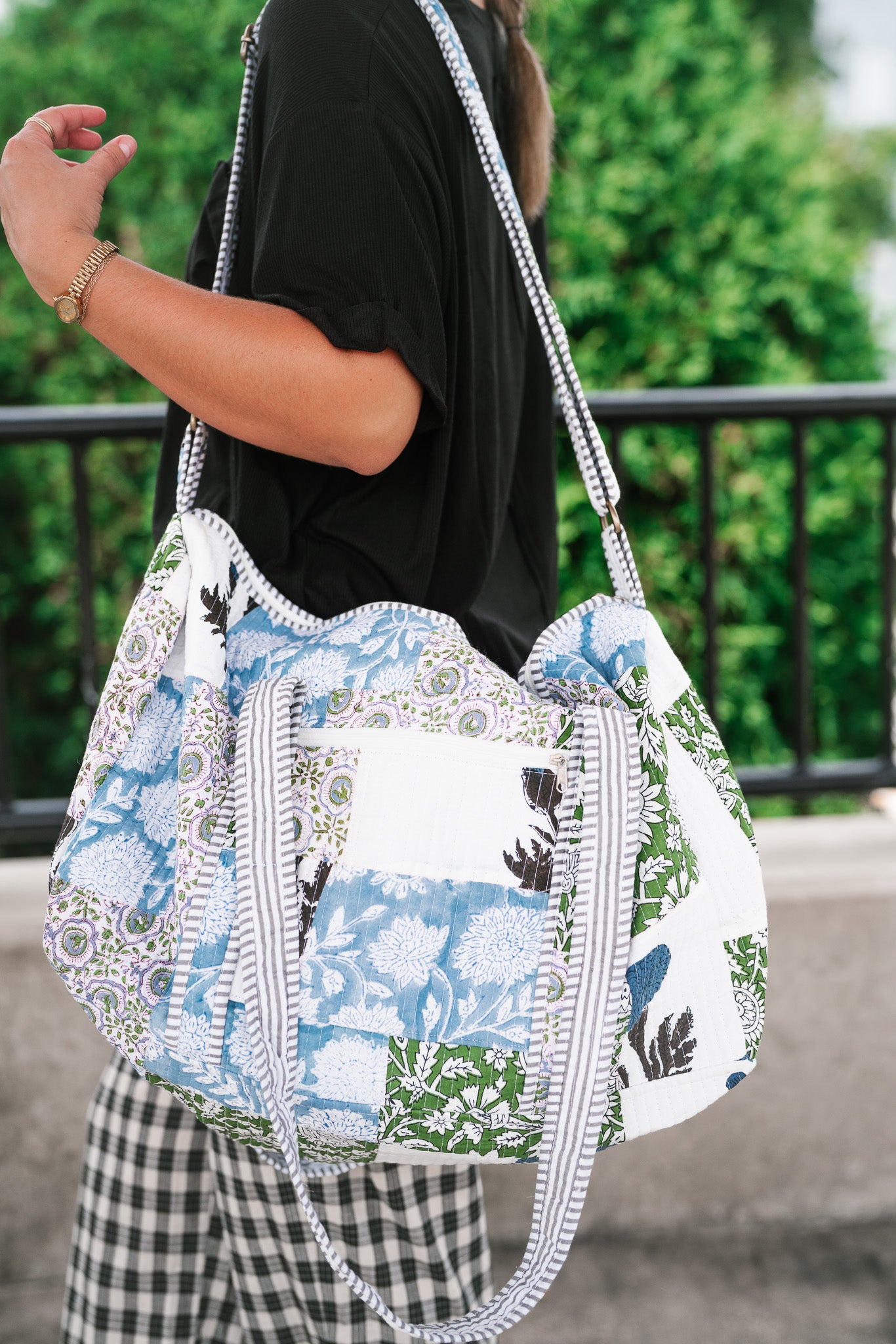 Ocean Dreams Patchwork Duffle Bag