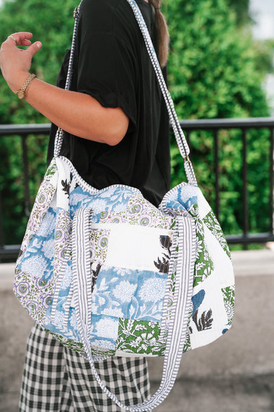 Ocean Dreams Patchwork Duffle Bag