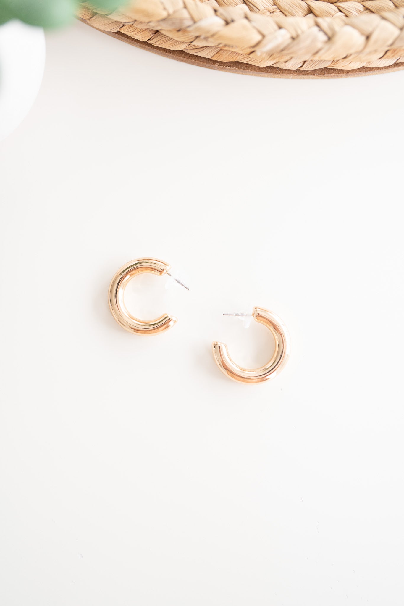 Chunky Gold Hoop Earrings