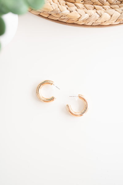 Chunky Gold Hoop Earrings