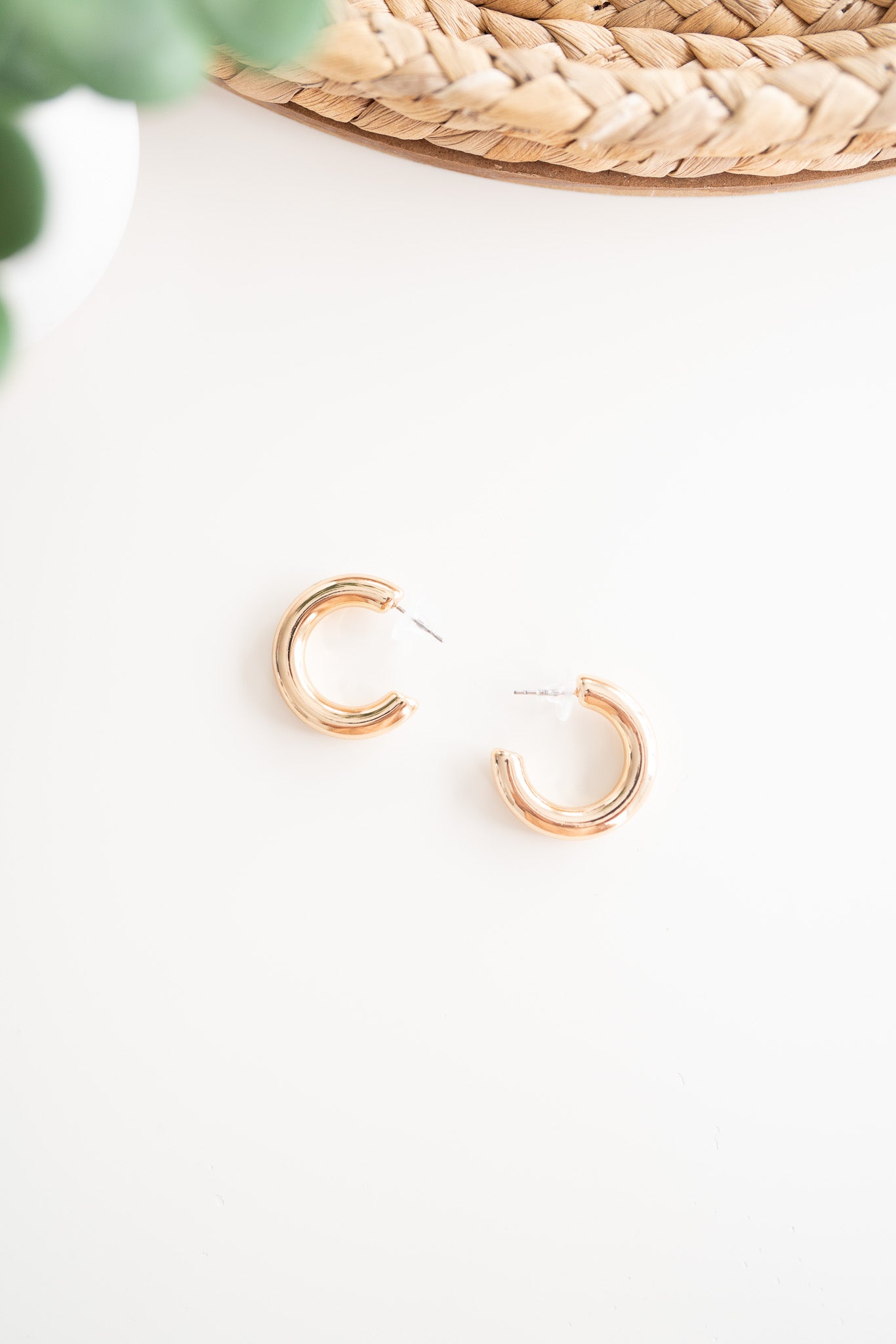 Chunky Gold Hoop Earrings