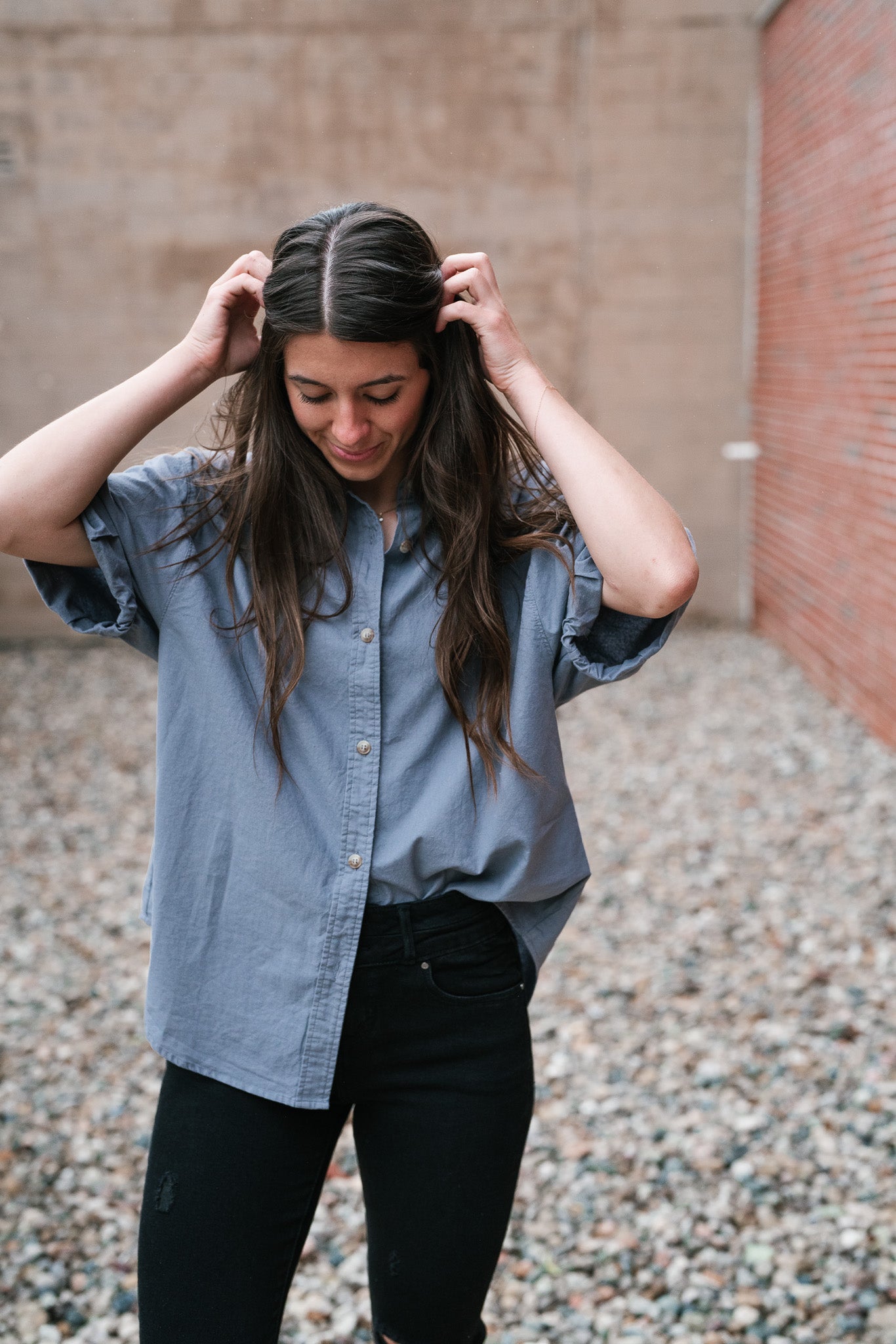Secretly Yours Collared Button Up