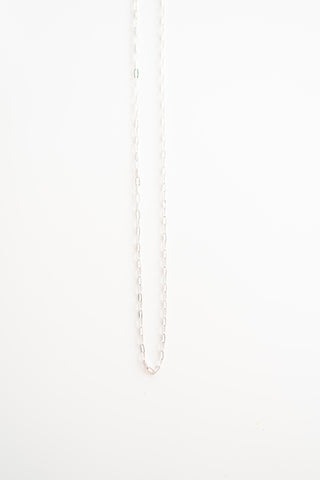 Silver Dainty Single Chain Necklace