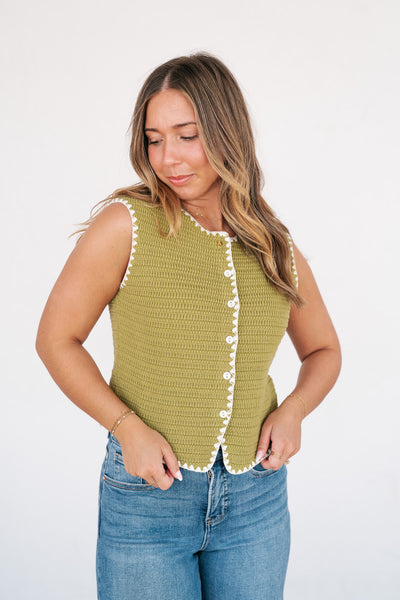 Close to Me Knit Vest Top