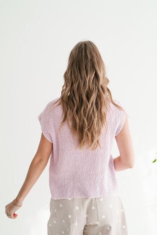 Lavender Ease Knit Top