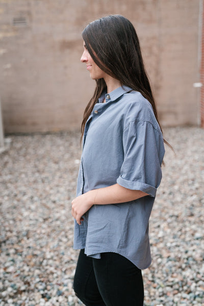 Secretly Yours Collared Button Up