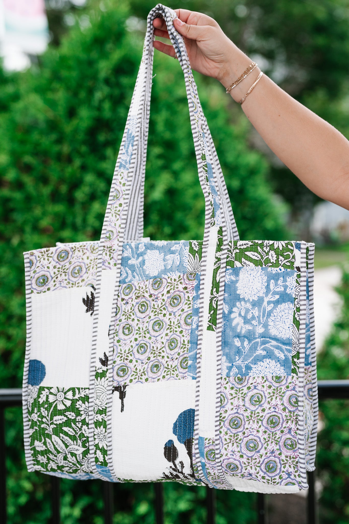 Ocean Dreams Patchwork Carryall Tote