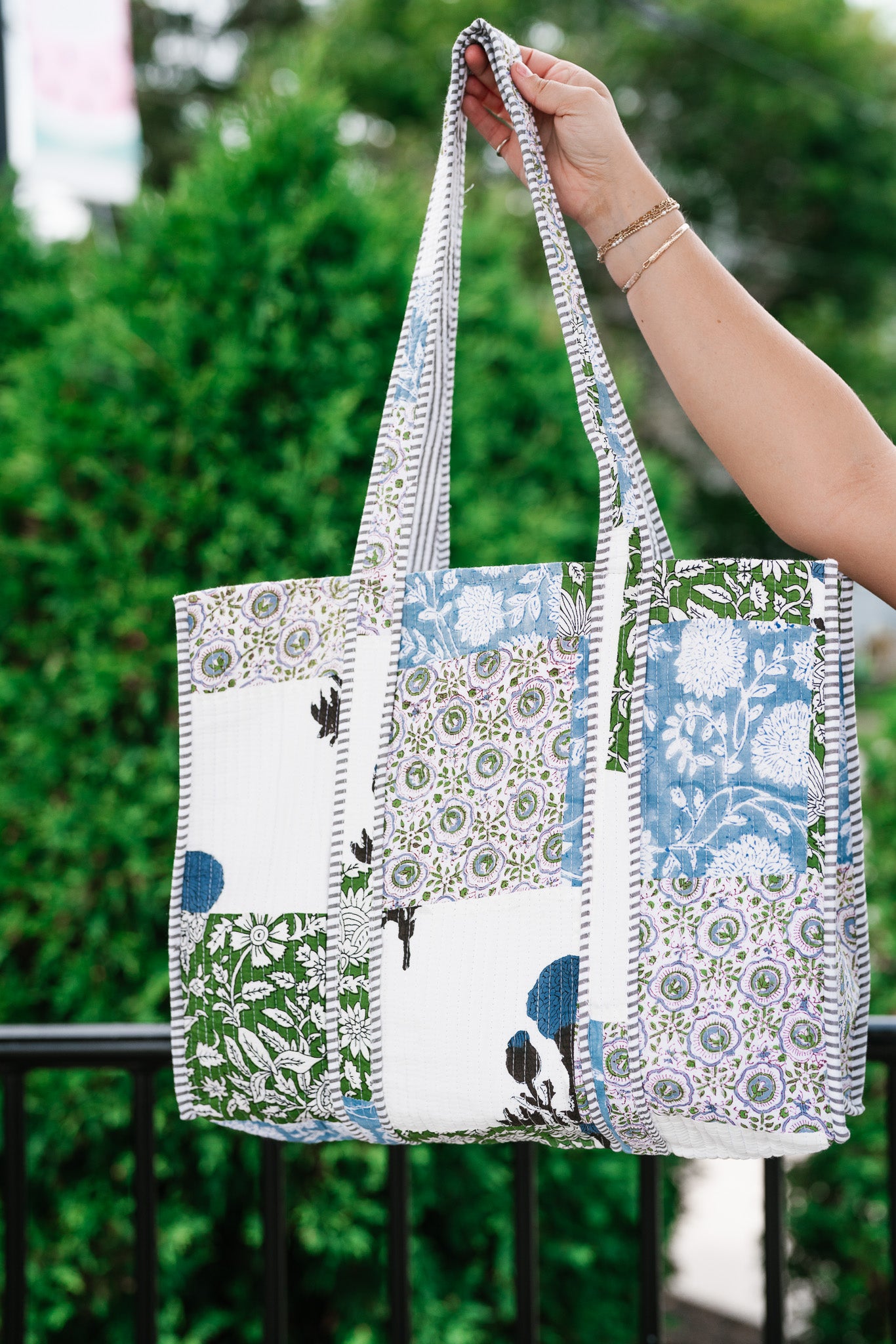 Ocean Dreams Patchwork Carryall Tote