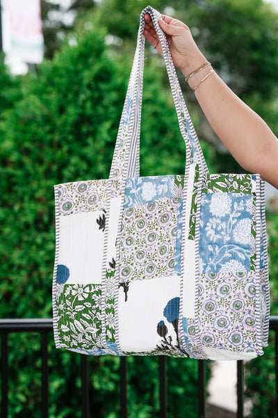 Ocean Dreams Patchwork Carryall Tote