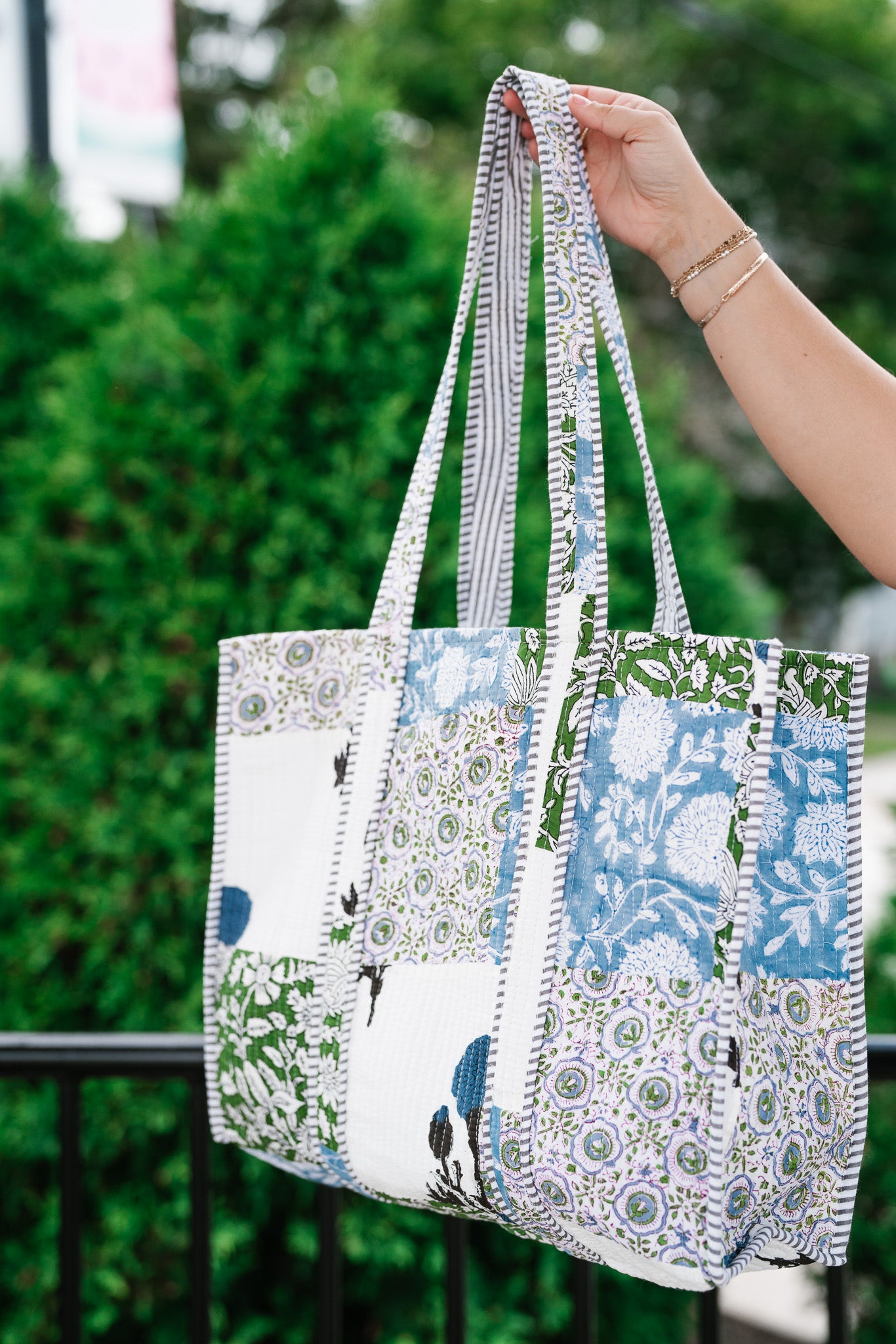 Ocean Dreams Patchwork Carryall Tote