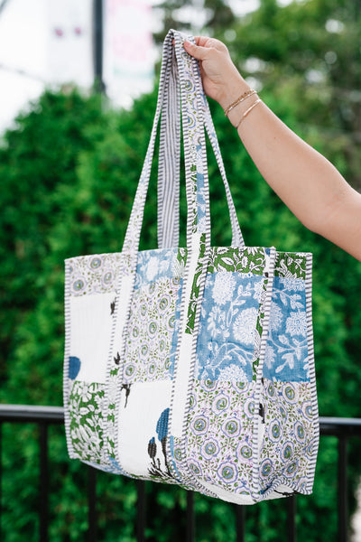 Ocean Dreams Patchwork Carryall Tote