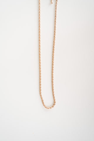 Twisted Solid Gold Necklace
