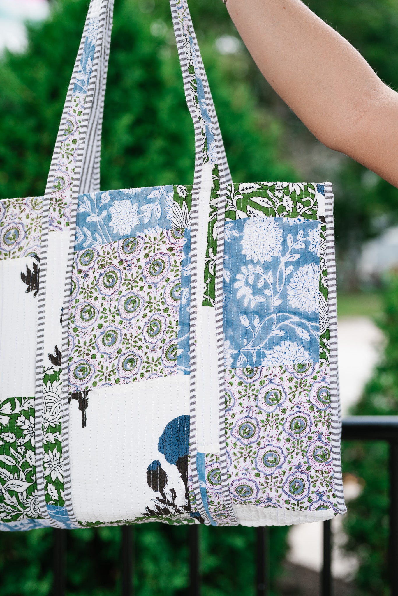 Ocean Dreams Patchwork Carryall Tote