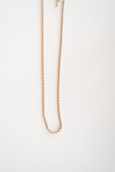 Twisted Solid Gold Necklace