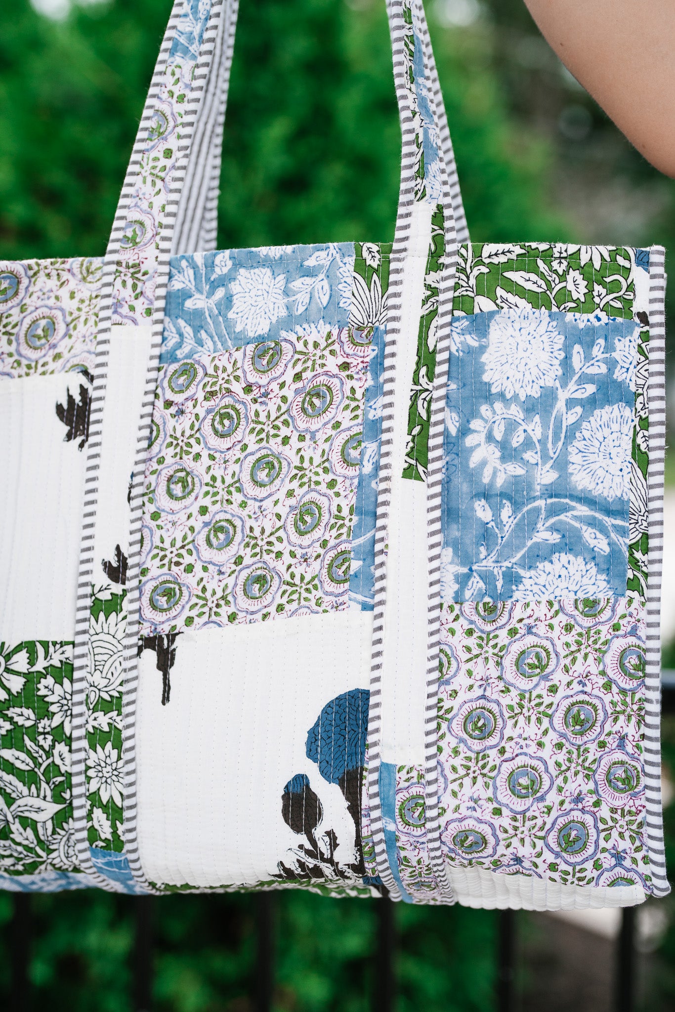 Ocean Dreams Patchwork Carryall Tote