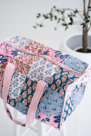 Floral Daydream Patchwork Duffle Bag