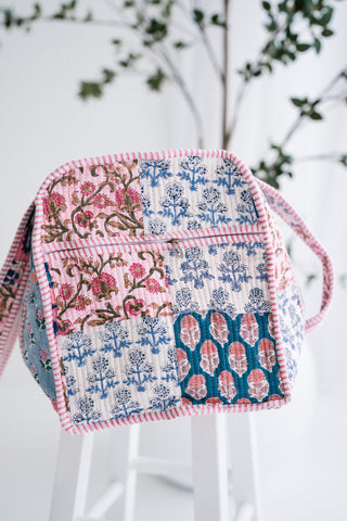 Floral Daydream Patchwork Duffle Bag