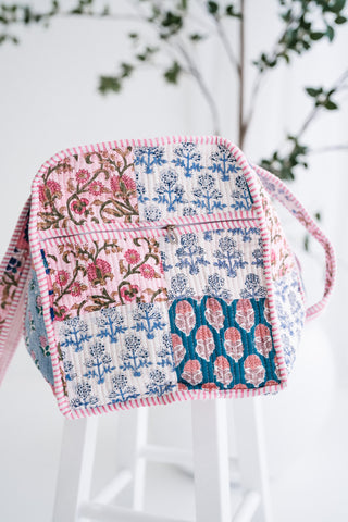 Floral Daydream Patchwork Duffle Bag
