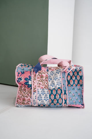 Floral Daydream Patchwork Duffle Bag