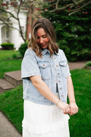 Broken In Denim Button Up Jacket