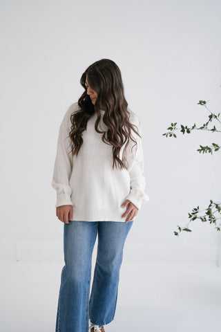 Winter Glow Crew Neck Knit Sweater