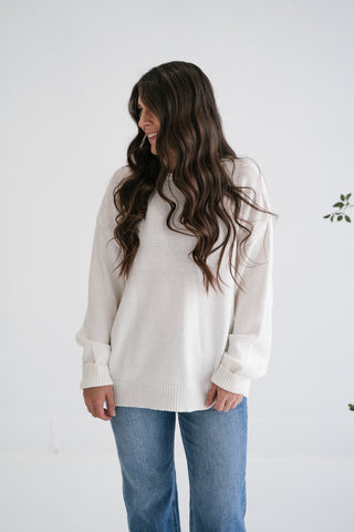 Winter Glow Crew Neck Knit Sweater