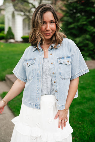 Broken In Denim Button Up Jacket