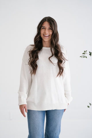 Winter Glow Crew Neck Knit Sweater