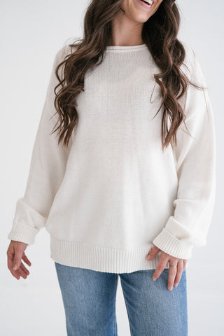 Winter Glow Crew Neck Knit Sweater