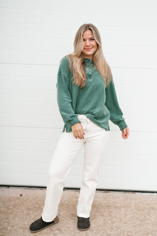 Hidden Valley Thermal Long Sleeve Top - Olive