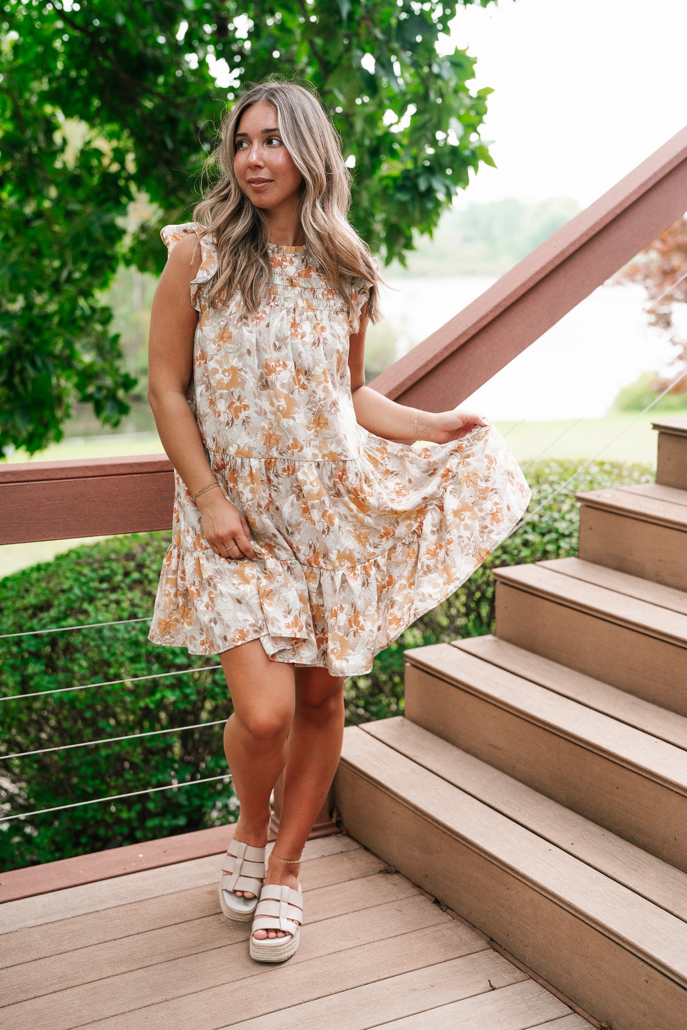 Keep It Bright Floral Mini Dress