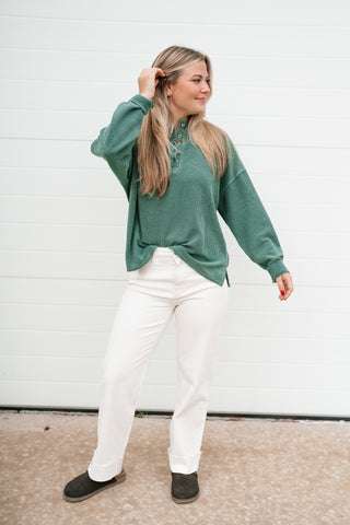 Hidden Valley Thermal Long Sleeve Top - Olive