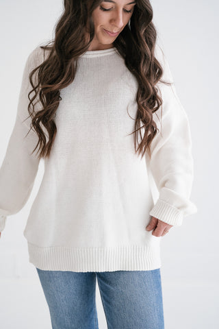 Winter Glow Crew Neck Knit Sweater