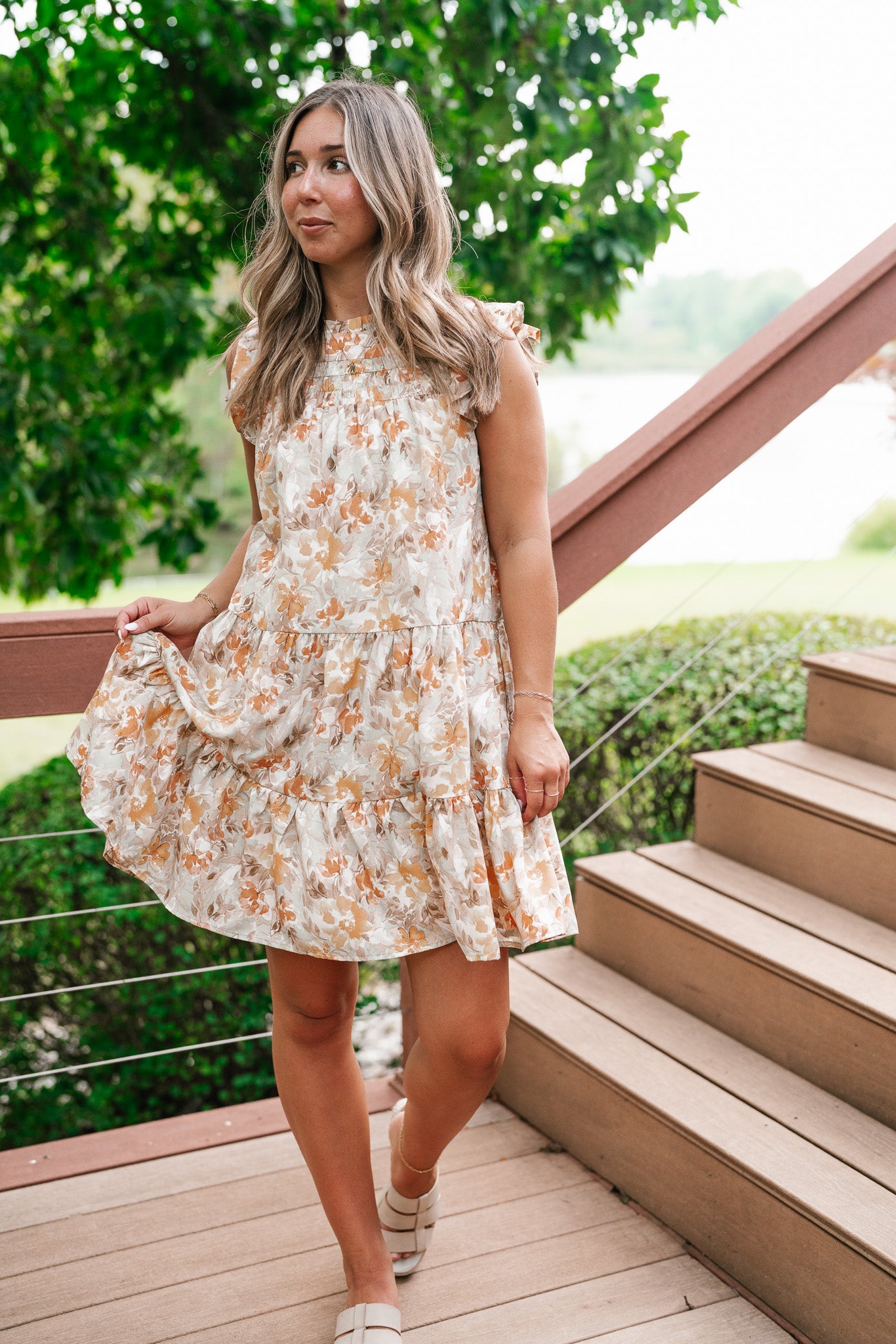 Keep It Bright Floral Mini Dress