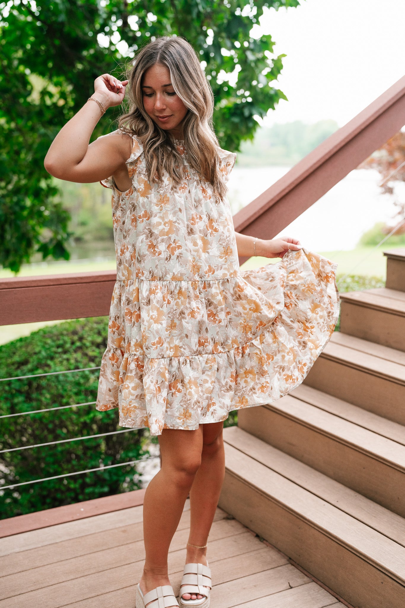 Keep It Bright Floral Mini Dress