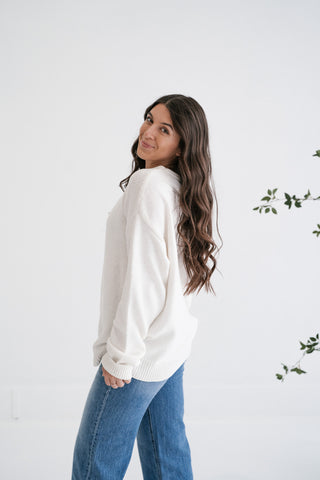 Winter Glow Crew Neck Knit Sweater