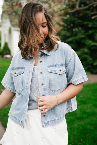 Broken In Denim Button Up Jacket