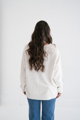 Winter Glow Crew Neck Knit Sweater