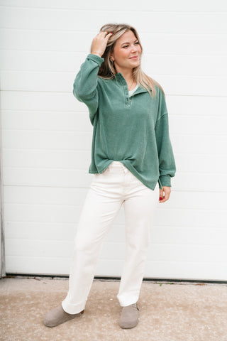Hidden Valley Thermal Long Sleeve Top - Olive