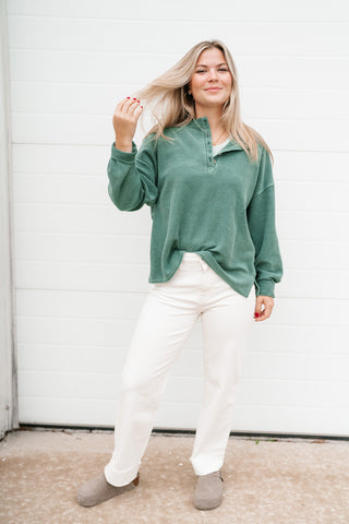 Hidden Valley Thermal Long Sleeve Top - Olive