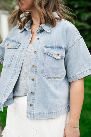 Broken In Denim Button Up Jacket