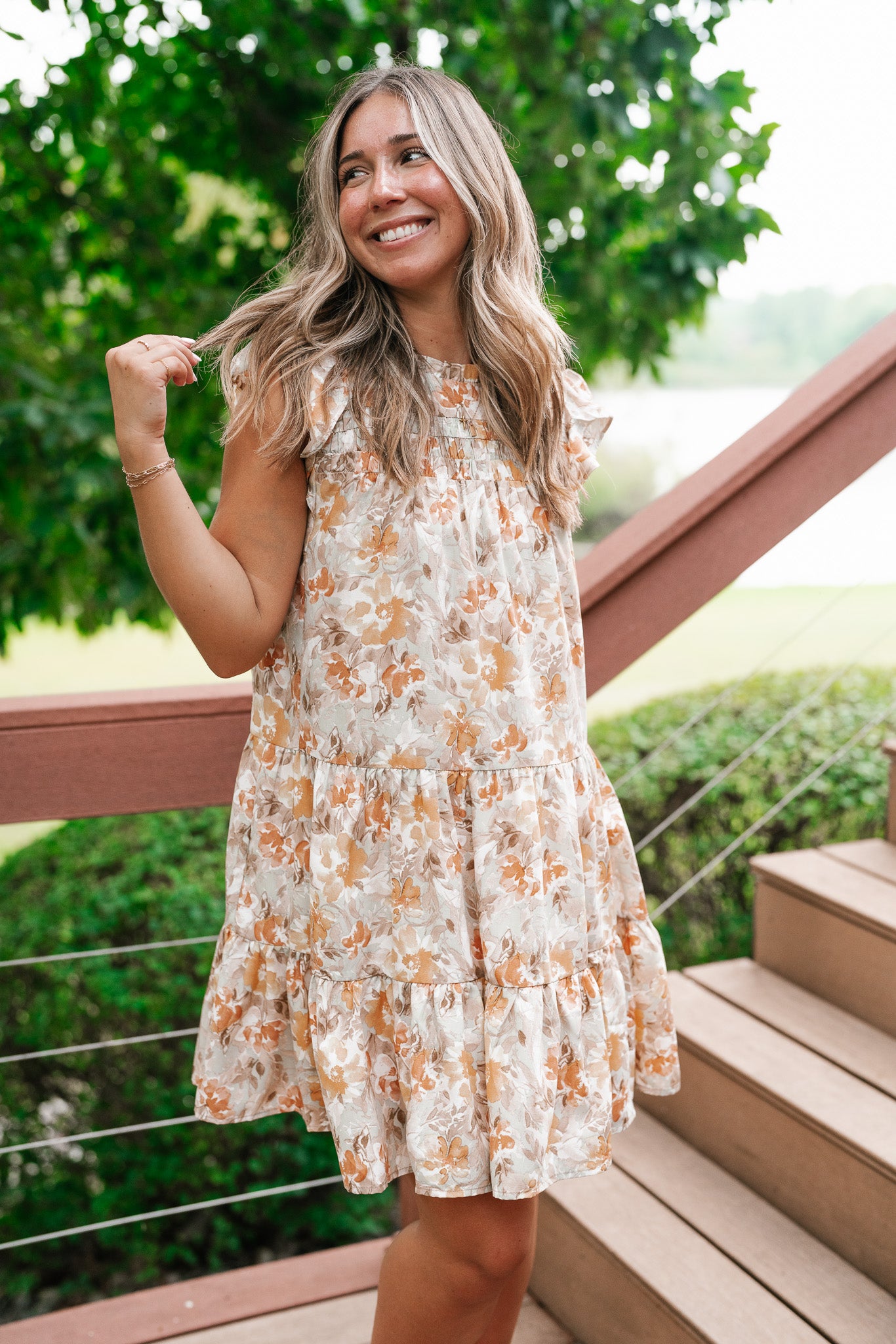 Keep It Bright Floral Mini Dress