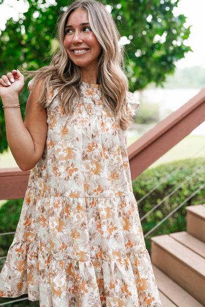 Keep It Bright Floral Mini Dress