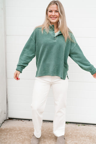 Hidden Valley Thermal Long Sleeve Top - Olive