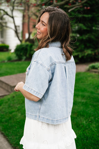 Broken In Denim Button Up Jacket