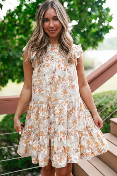 Keep It Bright Floral Mini Dress