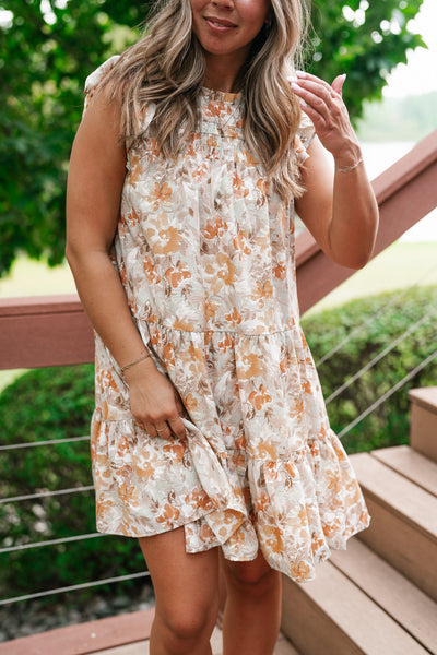 Keep It Bright Floral Mini Dress