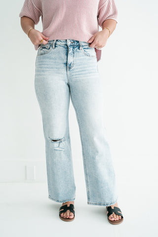 Lovervet Lyla Tummy Control High Rise Wide Leg Jeans