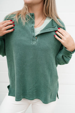 Hidden Valley Thermal Long Sleeve Top - Olive